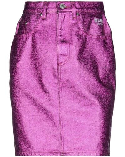 MSGM Denim Skirt - Pink