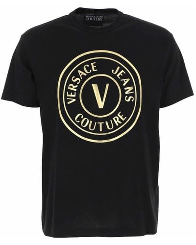 Versace Magliette e polo nere - Nero