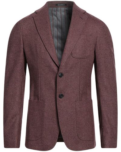 Emporio Armani Suit Jacket - Purple