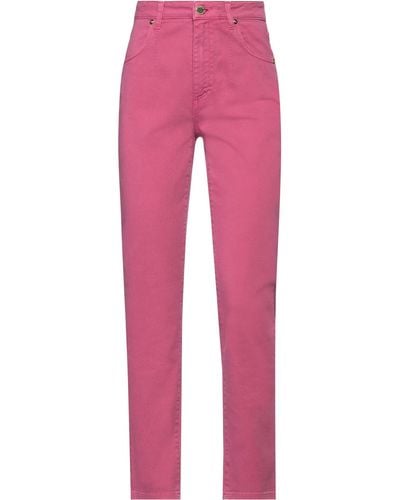 Alberta Ferretti Denim Pants - Pink