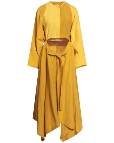 Loewe Maxi Dress Linen, Silk - Yellow
