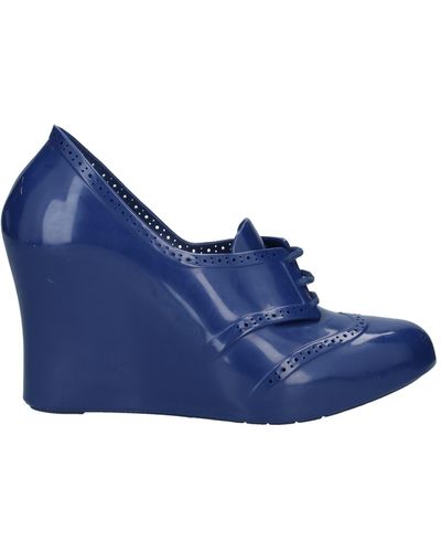 Damen-Keilabsatz Schuhe – Blau | Lyst DE
