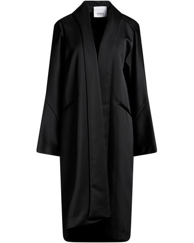 Erika Cavallini Semi Couture Overcoat & Trench Coat - Black