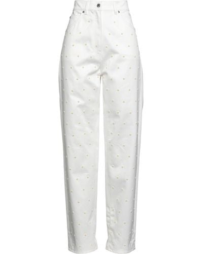 MSGM Pantalon en jean - Blanc