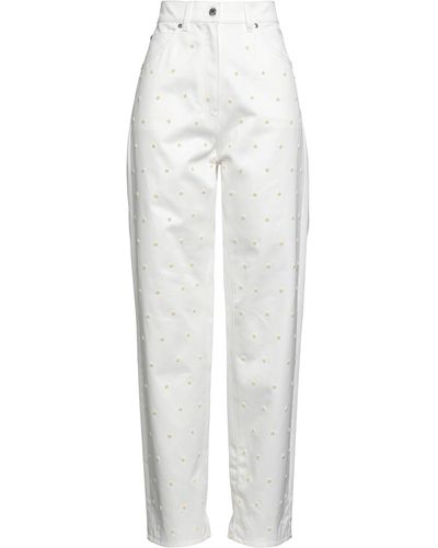 MSGM Pantaloni Jeans - Bianco