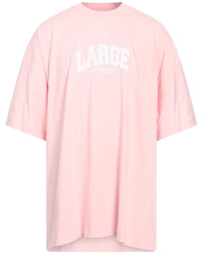 Vetements Camiseta - Rosa