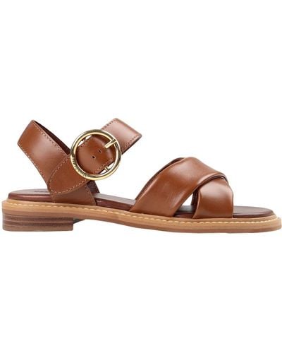 See By Chloé Lyna Sandals Soft Leather - Brown