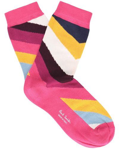 Paul Smith Women's 'swirl' Odd Socks - Pink