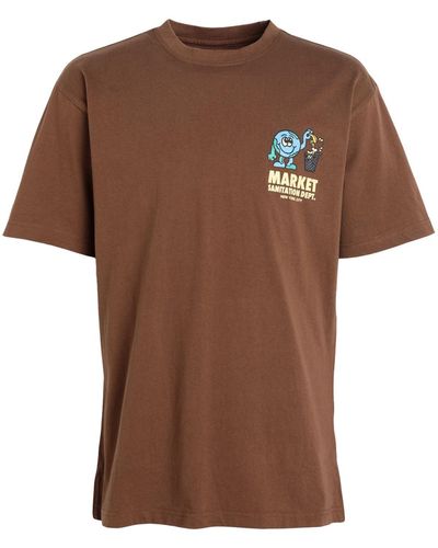 Market T-shirt - Brown