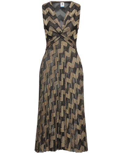 M Missoni Robe midi - Métallisé