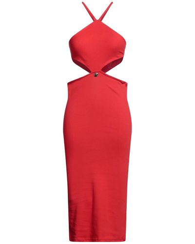 Mangano Vestido midi - Rojo