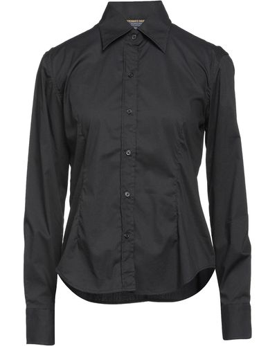 THOMAS REED Shirt Cotton, Nylon, Elastane - Black