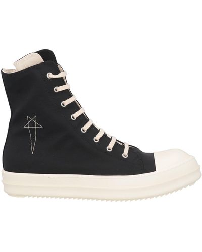Rick Owens Sneakers Textile Fibers, Leather - Black