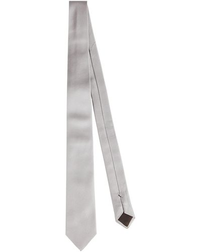 Caruso Light Ties & Bow Ties Silk - White