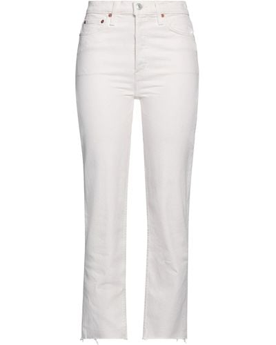 RE/DONE Pantaloni Jeans - Bianco
