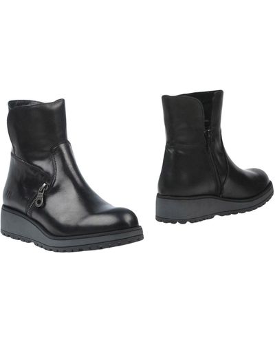 Lumberjack Ankle Boots Soft Leather - Black
