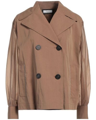 Peserico Overcoat & Trench Coat - Brown