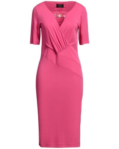 Clips Knee-length Dress - Pink