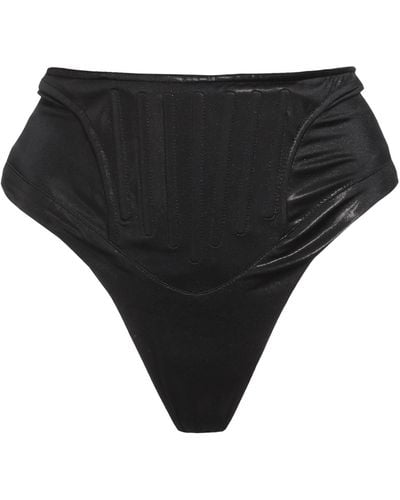 Mugler Bikini Bottoms & Swim Briefs - Black
