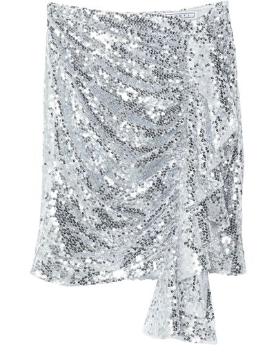 In the mood for love Midi Skirt - Metallic