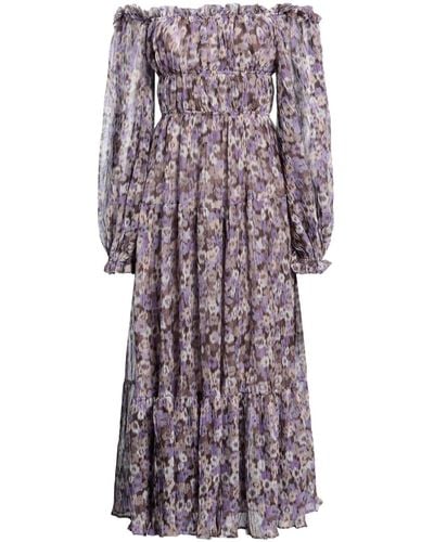 Sabina Musayev Midi Dress - Purple
