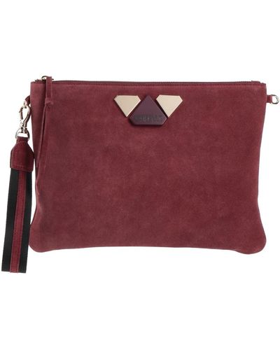Rebelle Brick Cross-Body Bag Leather - Red