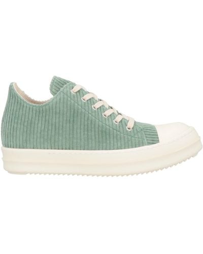 Rick Owens Sage Sneakers Leather, Textile Fibers - Green