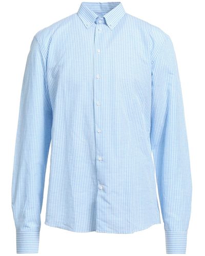 Gazzarrini Azure Shirt Cotton, Linen - Blue