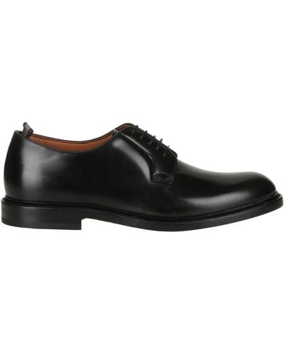 Rossi Lace-Up Shoes Leather - Black