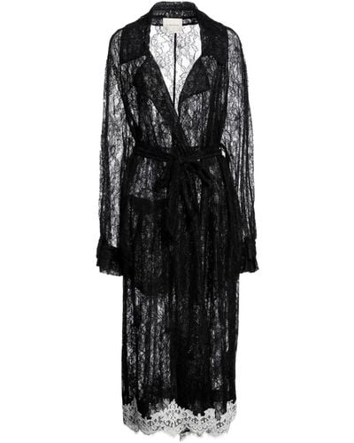 Anna Molinari Overcoat & Trench Coat - Black
