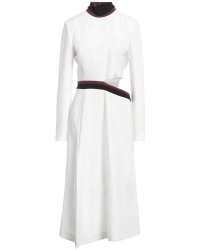 Mugler Midi Dress Polyester, Acetate, Polyurethane - White