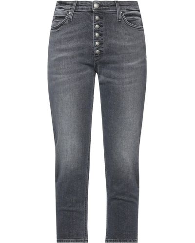 Roy Rogers Cropped Jeans - Grau