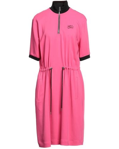 Karl Lagerfeld Midi Dress - Pink
