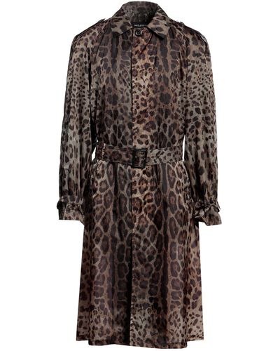 Dolce & Gabbana Overcoat & Trench Coat - Brown