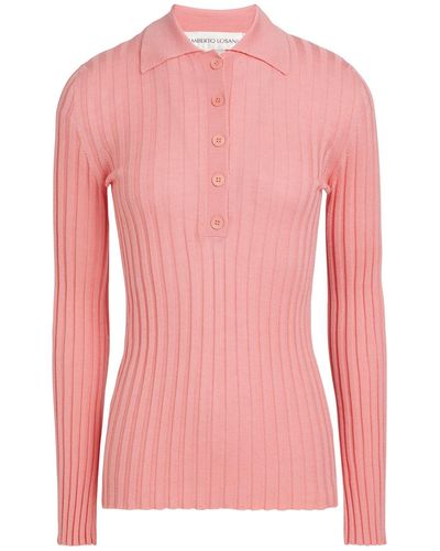 Lamberto Losani Sweater Virgin Wool, Silk - Pink