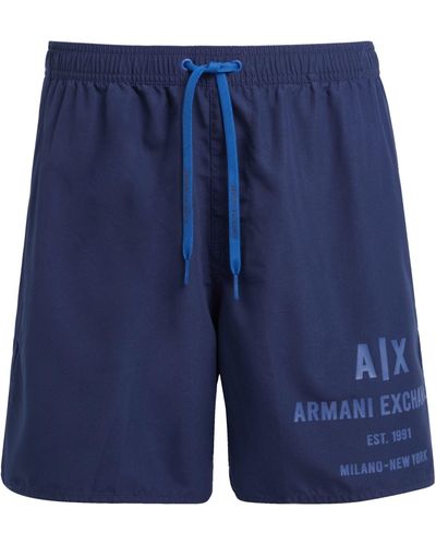 Armani Exchange Swim Trunks - Blue