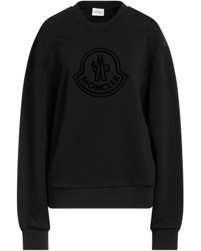 Moncler Sweatshirt Polyamide, Cotton - Black