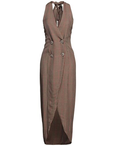 The Attico Maxi Dress - Brown