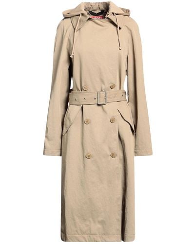 DIESEL Overcoat & Trench Coat - Natural