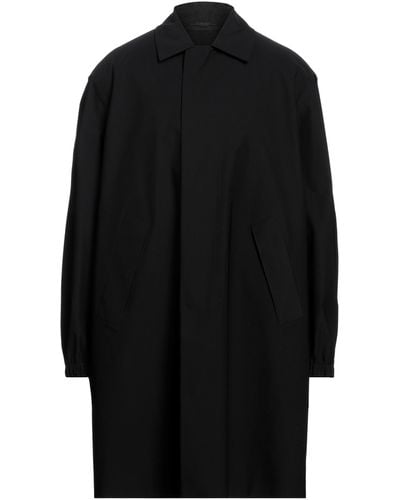 Harris Wharf London Overcoat & Trench Coat - Black