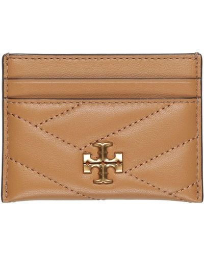 Tory Burch Camel Document Holder Leather - Brown