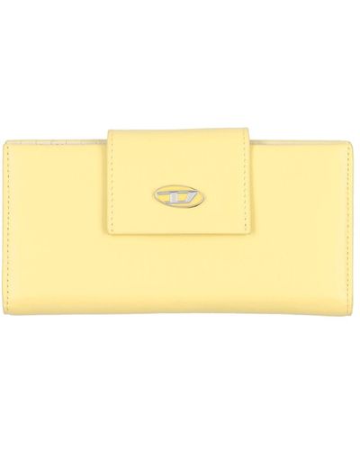 DIESEL Document Holder Bovine Leather - Yellow