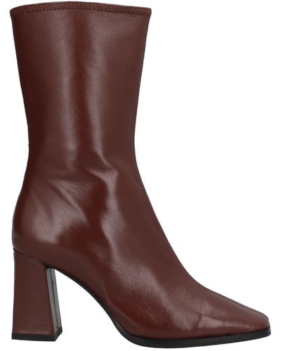 Lola Cruz Ankle Boots Soft Leather - Brown