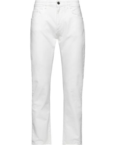 Frankie Morello Pantalon en jean - Blanc