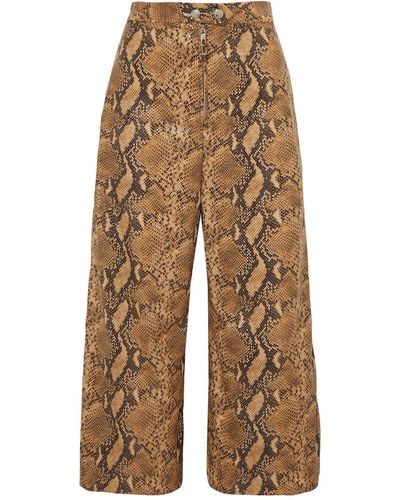Ellery Cropped Trousers - Natural