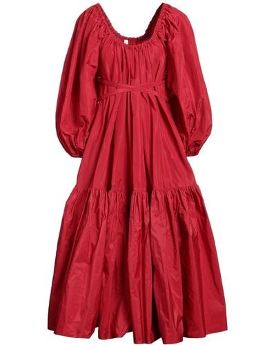 Patou Midi Dress - Red