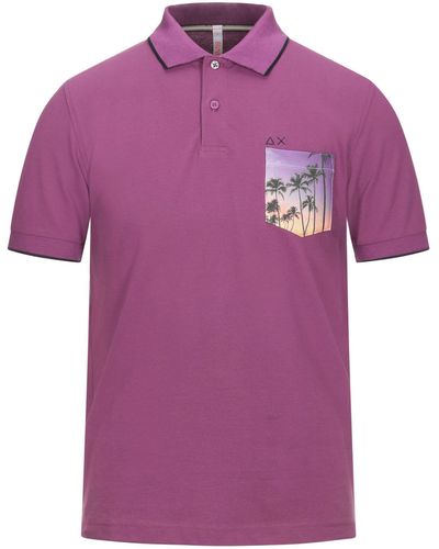 Sun 68 Polo Shirt - Purple