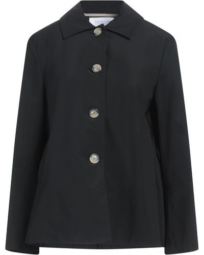 Harris Wharf London Overcoat & Trench Coat - Black