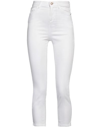 Guess Pantaloni Cropped - Bianco