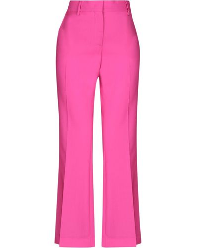 MSGM Fuchsia Pants Virgin Wool - Pink